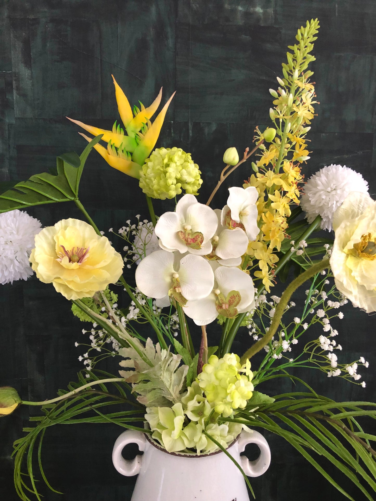 Zijden Bloemen Boeket - Met Vaas
