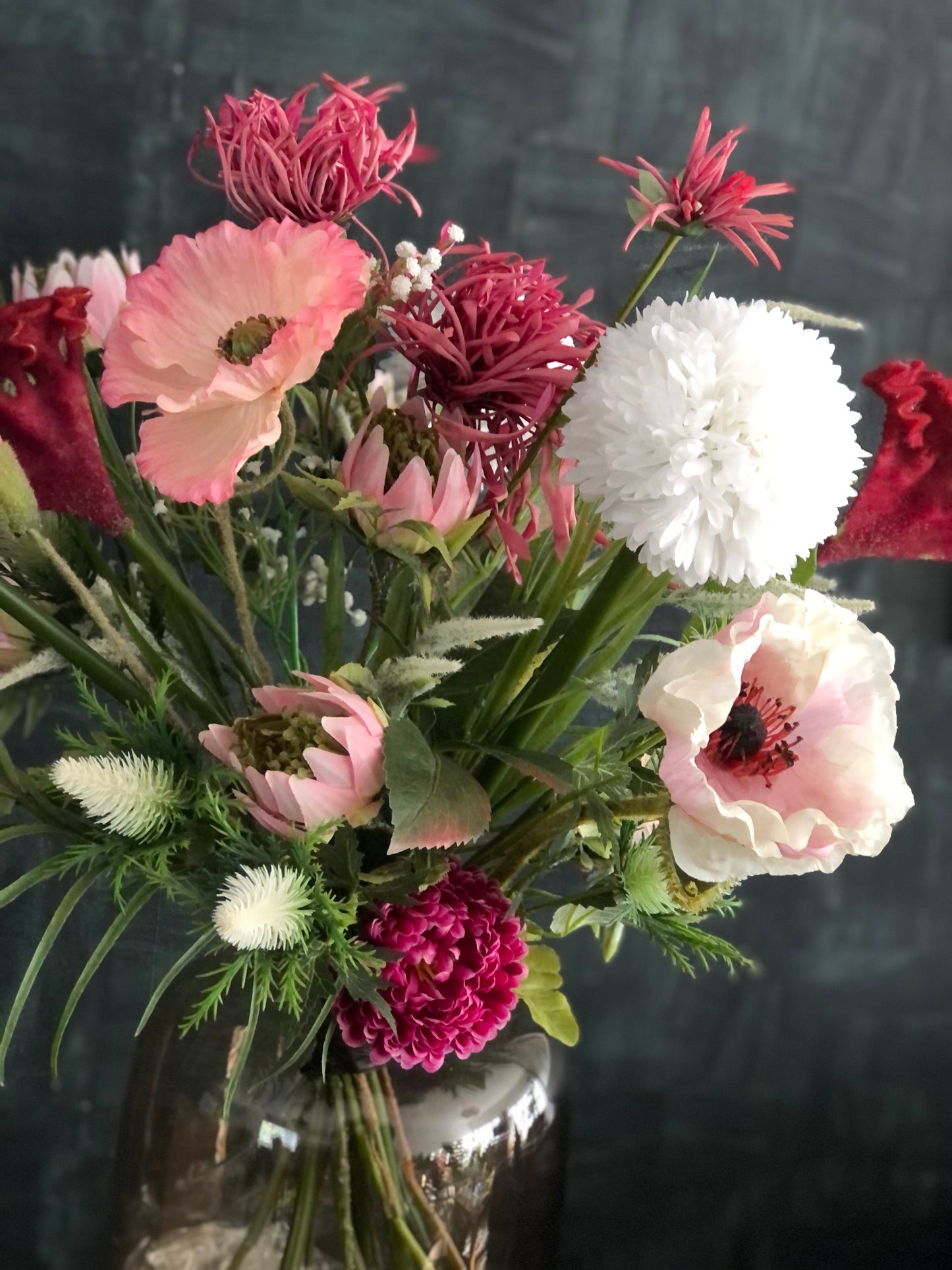 Zijden bloemen| zijdebloemen| kunst bloemen| nepbloemenin vaas