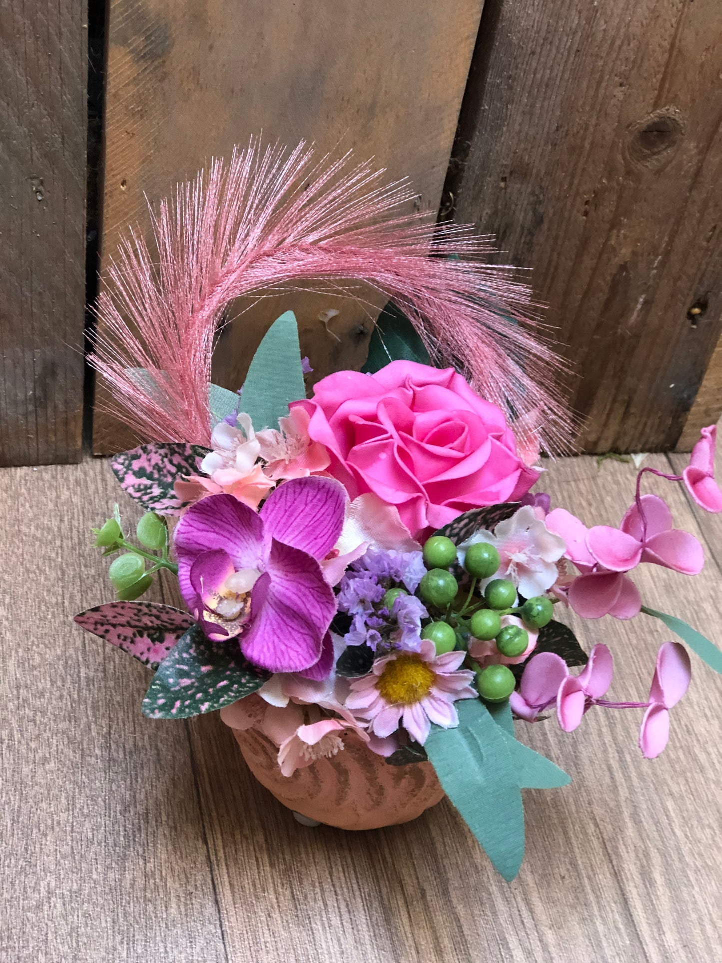Mini potje met bloemetjes zijden | Zoetje