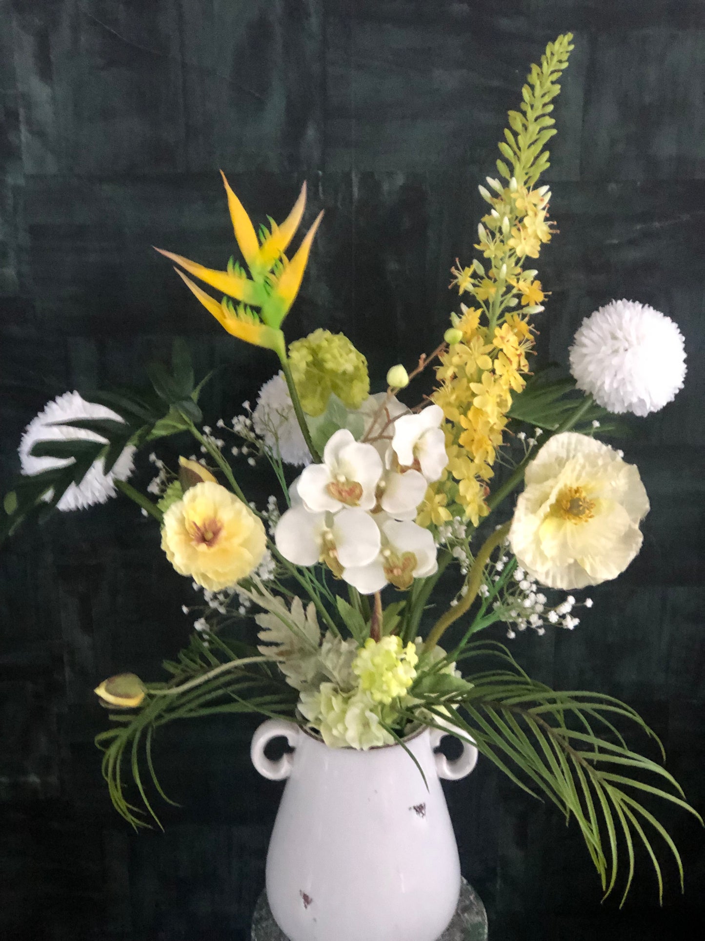 Zijden Bloemen Boeket - Met Vaas