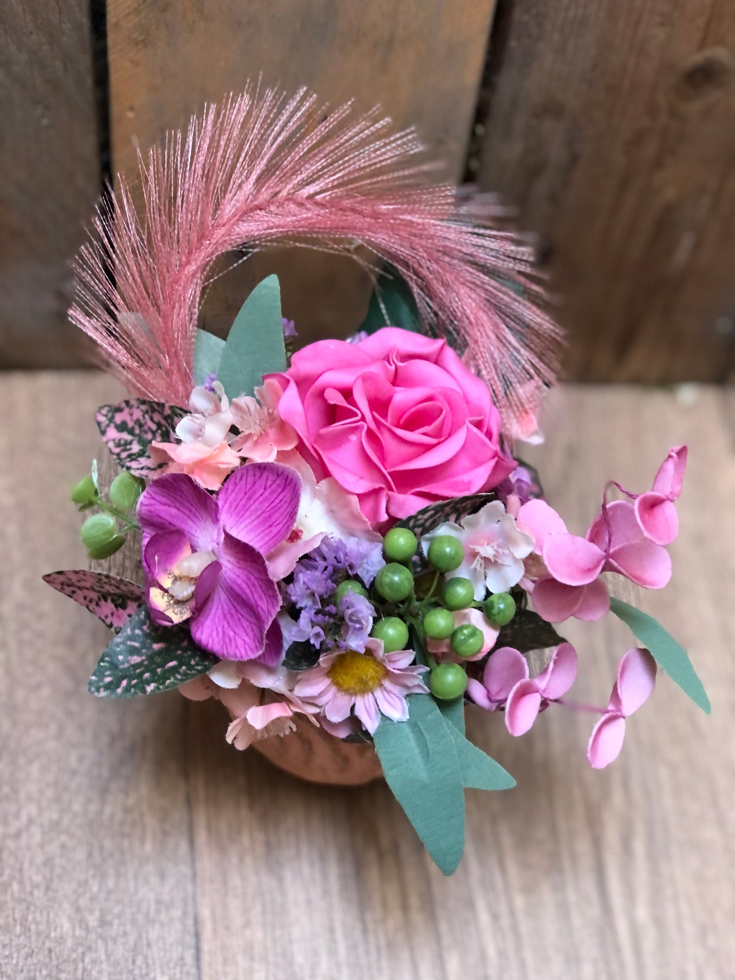 Mini potje met bloemetjes zijden | Zoetje