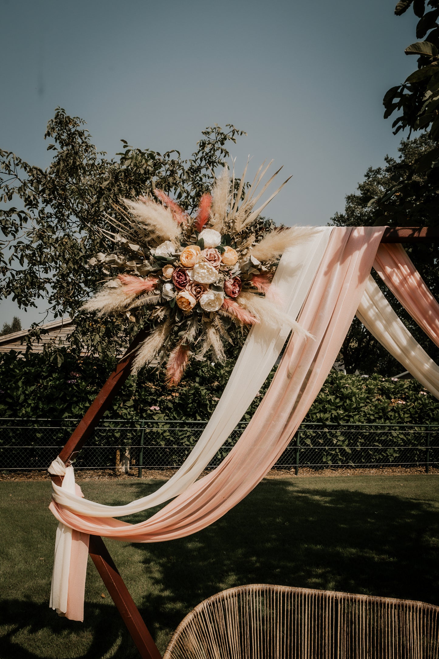 Backdrop Hexagon 'Cherry'