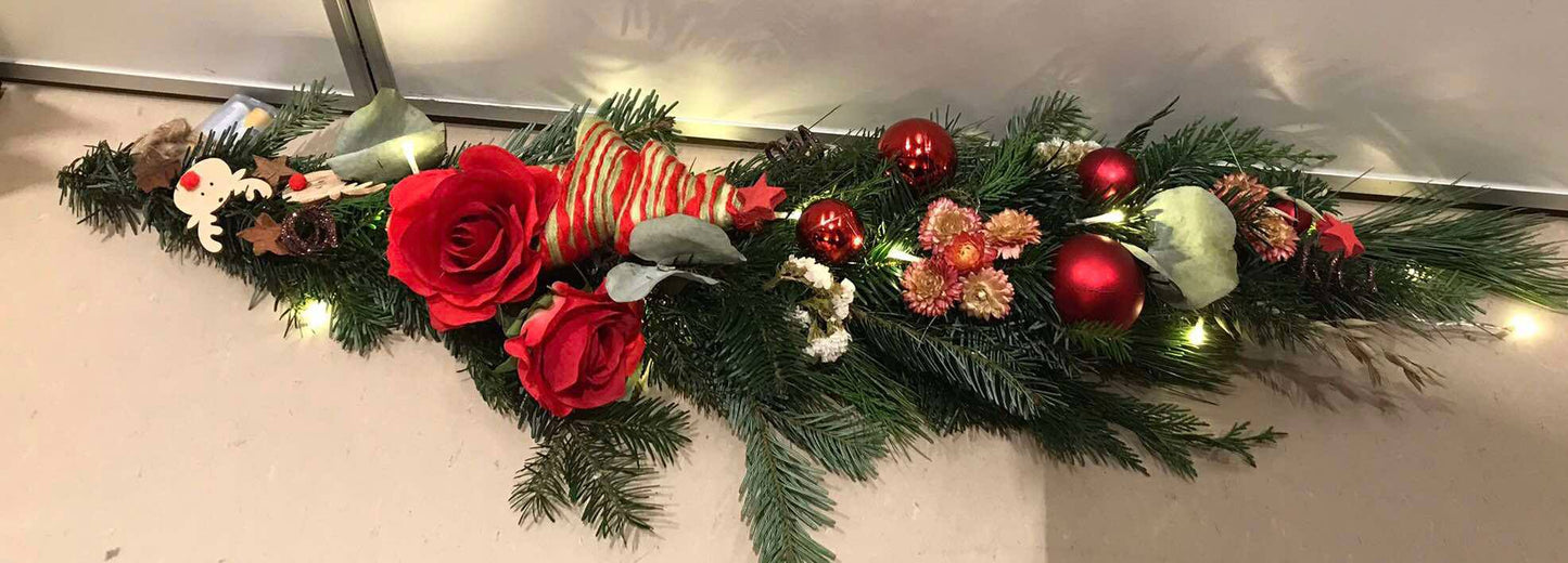 kerstguirlande| kerstslinger thuis maken| kersttoef zelf maken thuis| bloemschik pakket kerst|kerstworkshop eindhoven|kerstworkshop bloemschikken|magical Flower