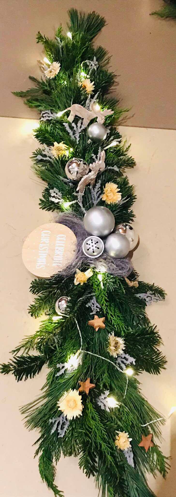 kerstguirlande| kerstslinger thuis maken| kersttoef zelf maken thuis| bloemschik pakket kerst|kerstworkshop eindhoven|kerstworkshop bloemschikken|magical Flower