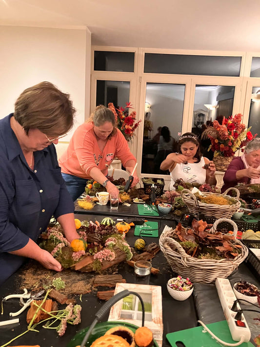 herfstworkshops| bloemschikken herfst| vriendinnenuitje| herfstdecoratie DIY