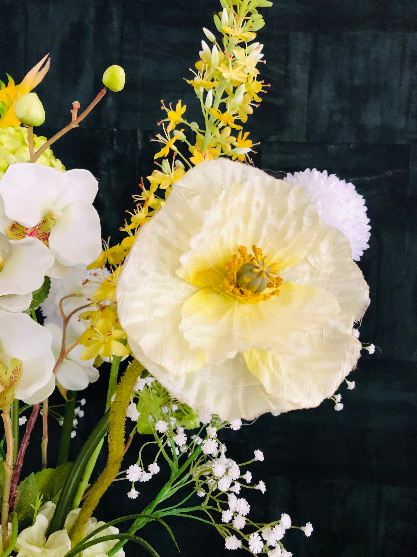 Zijden Bloemen Boeket - Met Vaas