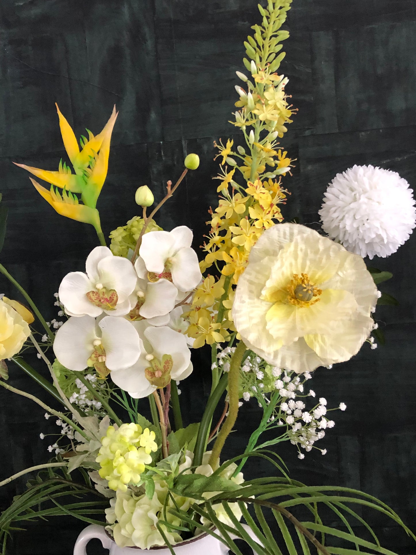 Zijden Bloemen Boeket - Met Vaas