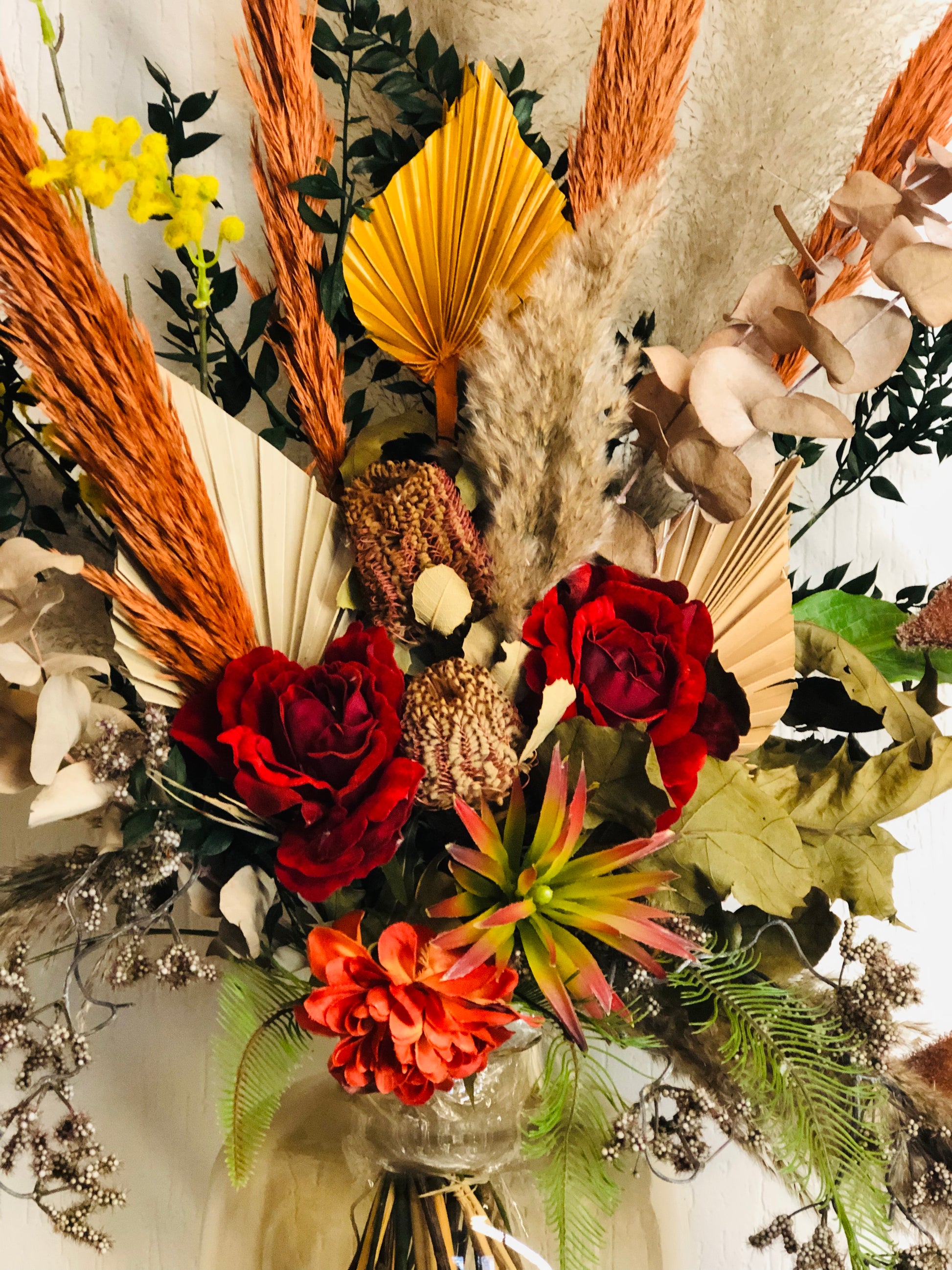 Zijdebloemen in vaas| zijdebloemen| unieke kunstbloemen| kunstbloemen in vaas