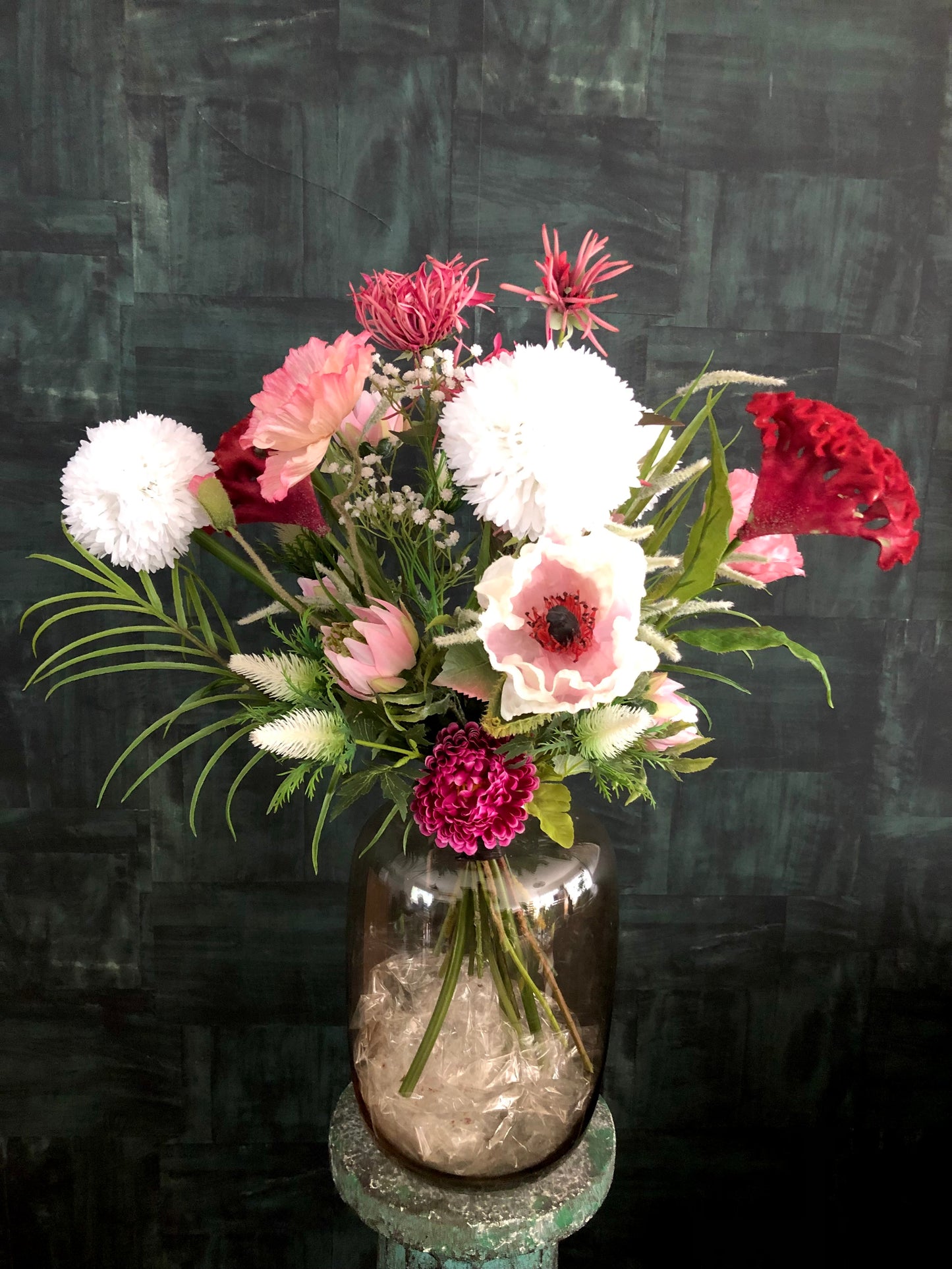 Zijden bloemen| zijdebloemen| kunst bloemen| nepbloemenin vaas