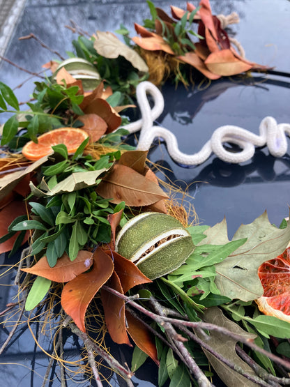 diy | krans| winterkrans met hoorn| magical flower