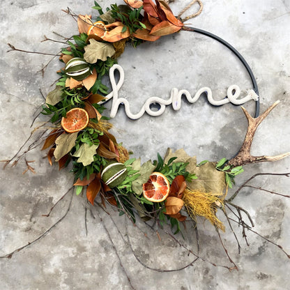 diy | krans| winterkrans met hoorn| magical flower