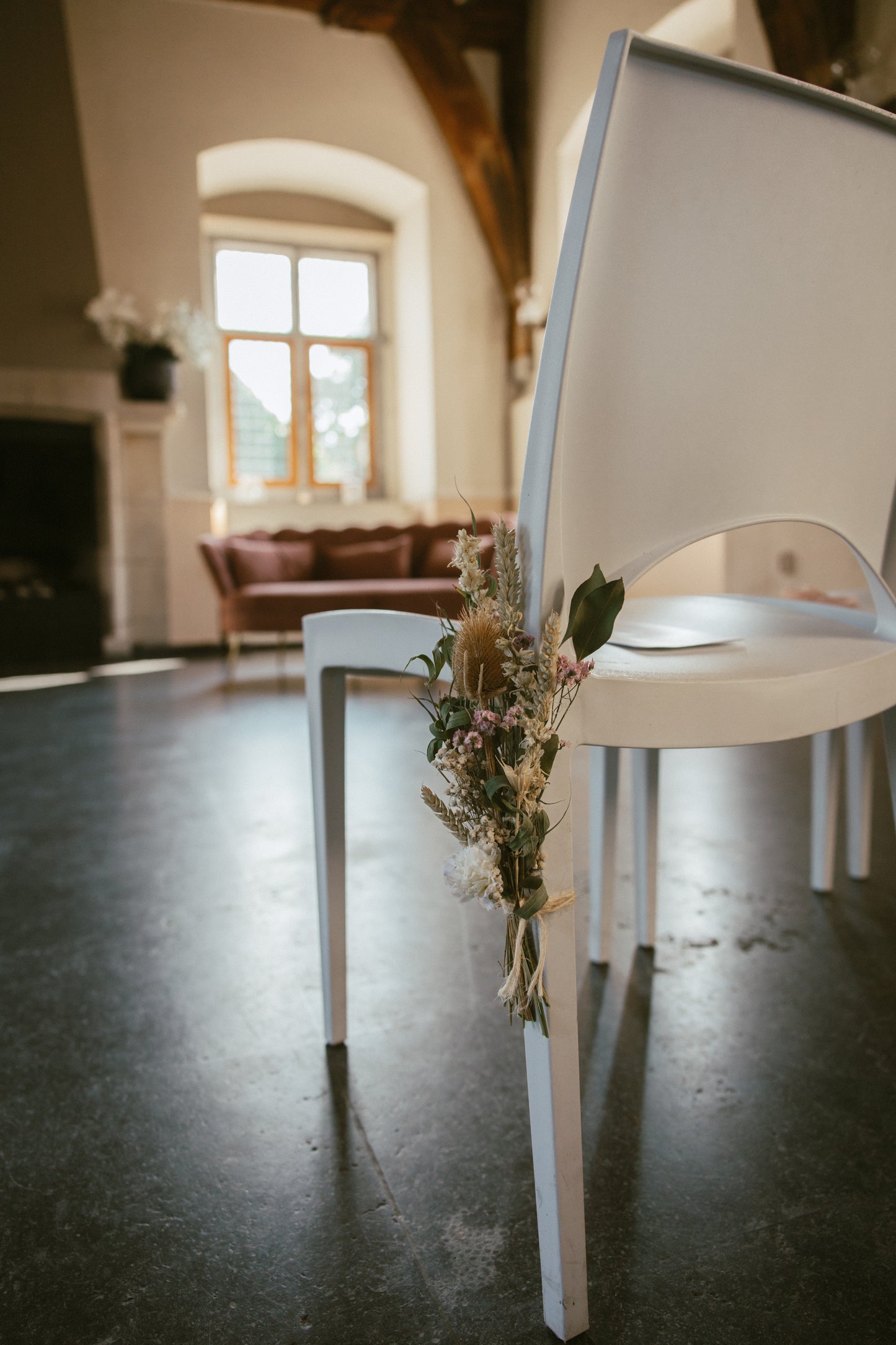 Pakket Middel - Bruidsbloemen van Zijden en Droogbloemen