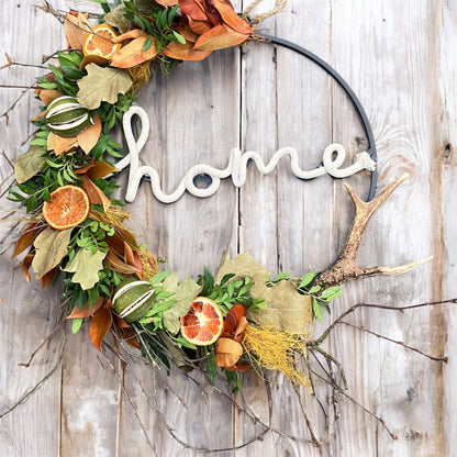 diy | krans| winterkrans met hoorn| magical flower