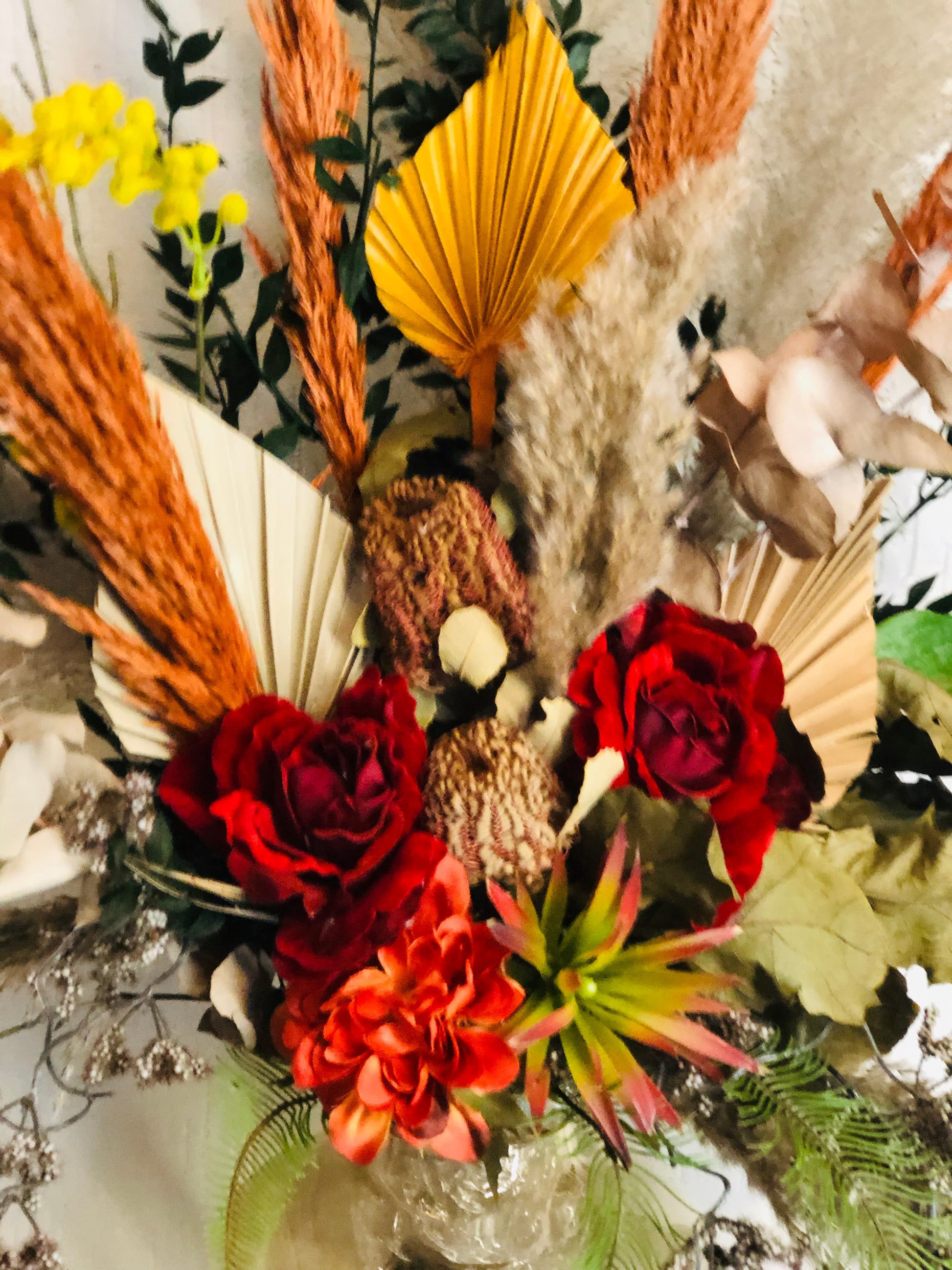 Zijdebloemen in vaas| zijdebloemen| unieke kunstbloemen| kunstbloemen in vaas