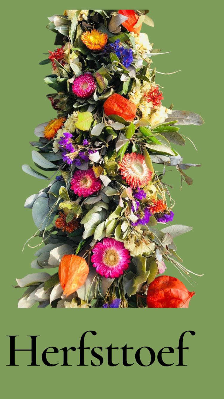 toef herfst | groen toef diy| workshop toef maken belgie|Magical Flower