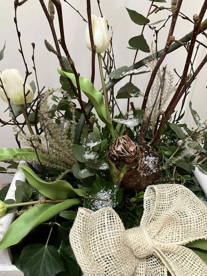 bloemschikken vooraar| bloemschikken voorjaar 2025| magical flower|bloemschikpakket| bloemschikpakketten|bloemschikken voorjaar thuis|DIY voorjaar| landelijk voorjaarstuk maken