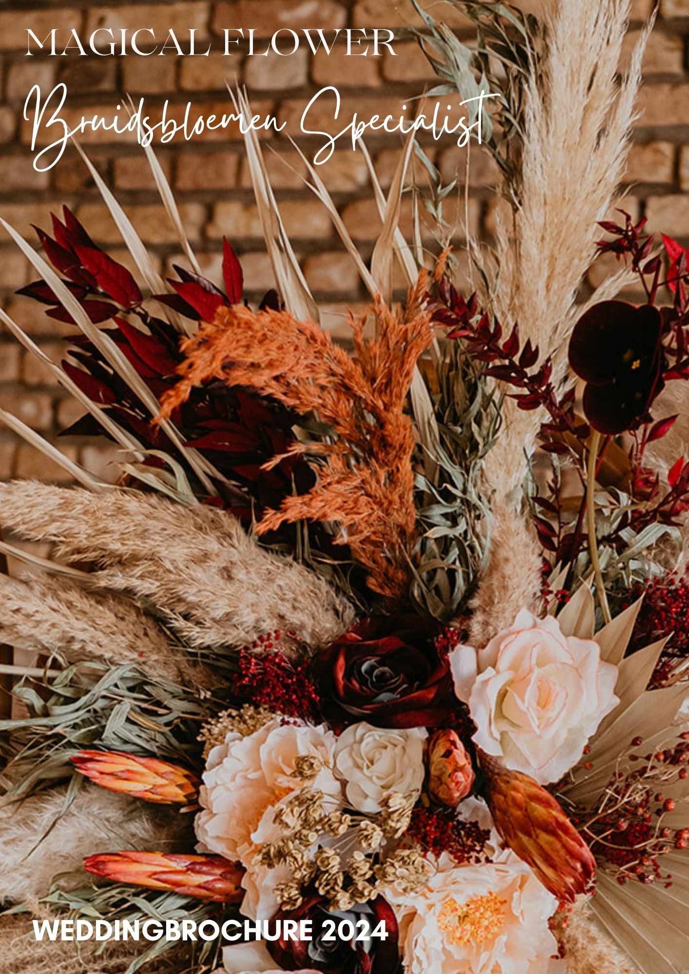 bruidsbloemen| bloemenstyling op maat| bruidsboeket van droogbloemen| bohemien bruiloft| bloemenstyling op locatie bruiloft| bohemien bruidsbloemist eindhoven| bruidsbloemen specialist