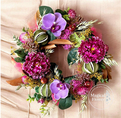 diy krans| krans maken pakket| deurkrans maken | diy krans maken| krans maken| magical flower  bloemschik pakket krans maken