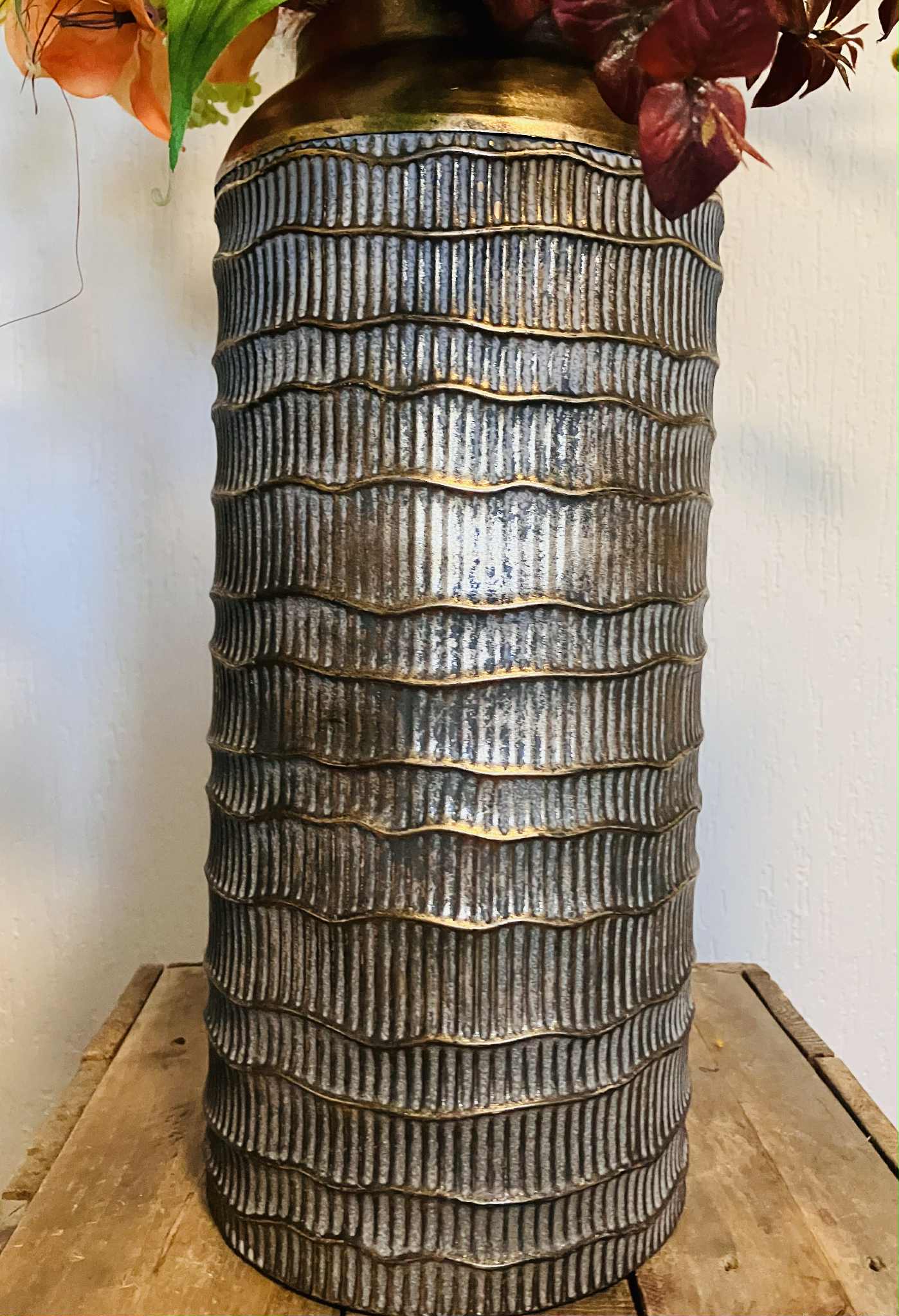 zijdenbloemenboeket| zijden boeket in hoge vaas|zijden bloemen boeket in hoge vaas| magical flower