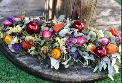 kerstworkshop| droogbloempakket|  kerstdiy|diy kerst| bloemschikken thuis| bloemschik pakket|magical flower|personeelsuitje|vriendinnendag|familiedag