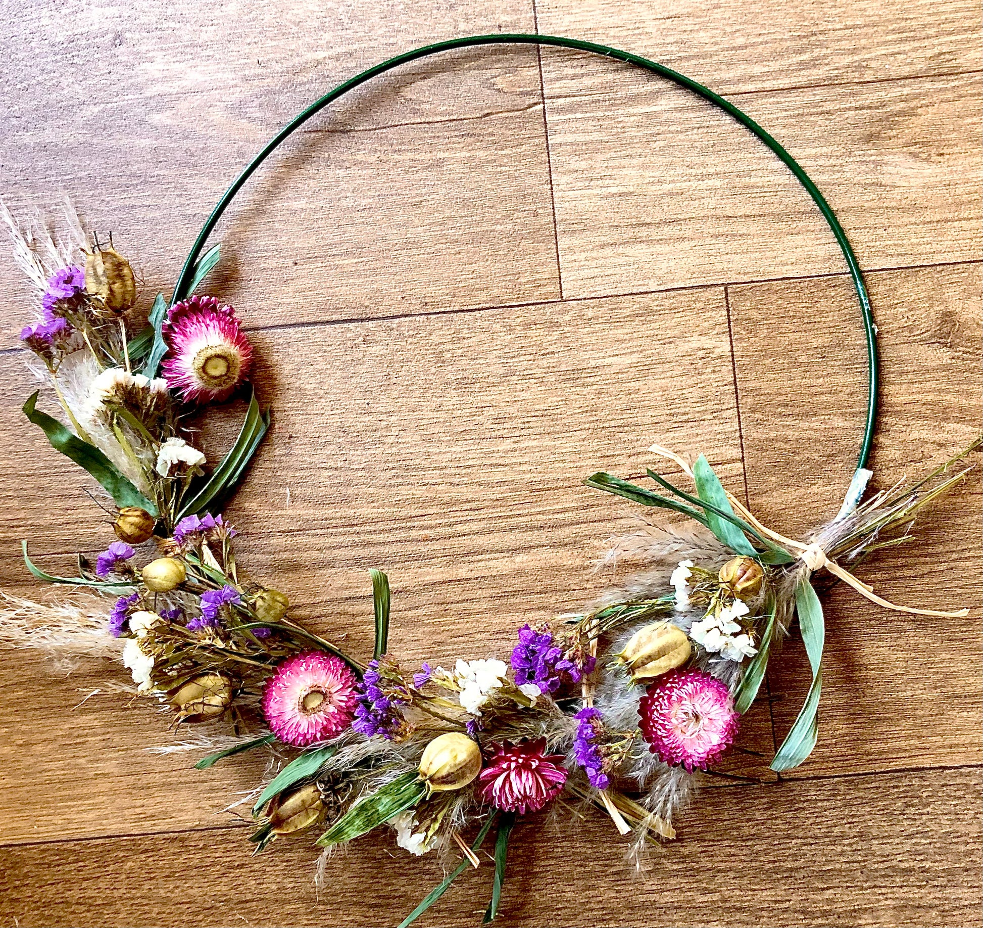 kransje |droogbloemen ring