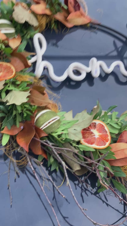diy | krans| winterkrans met hoorn| magical flower