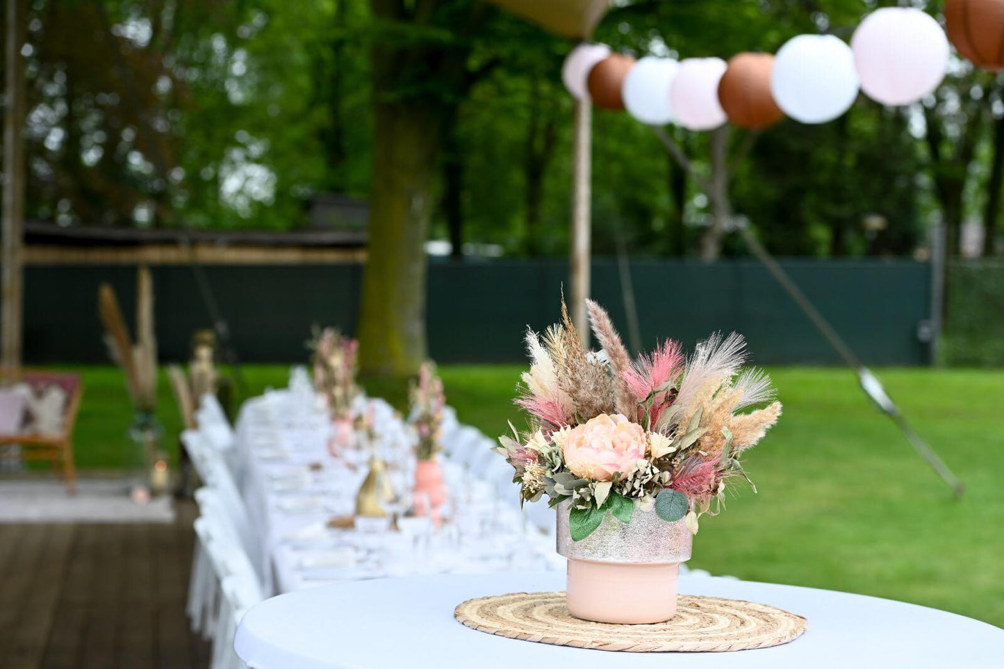 Tafel Aankleding Huren | 8x Dusty Pink setje