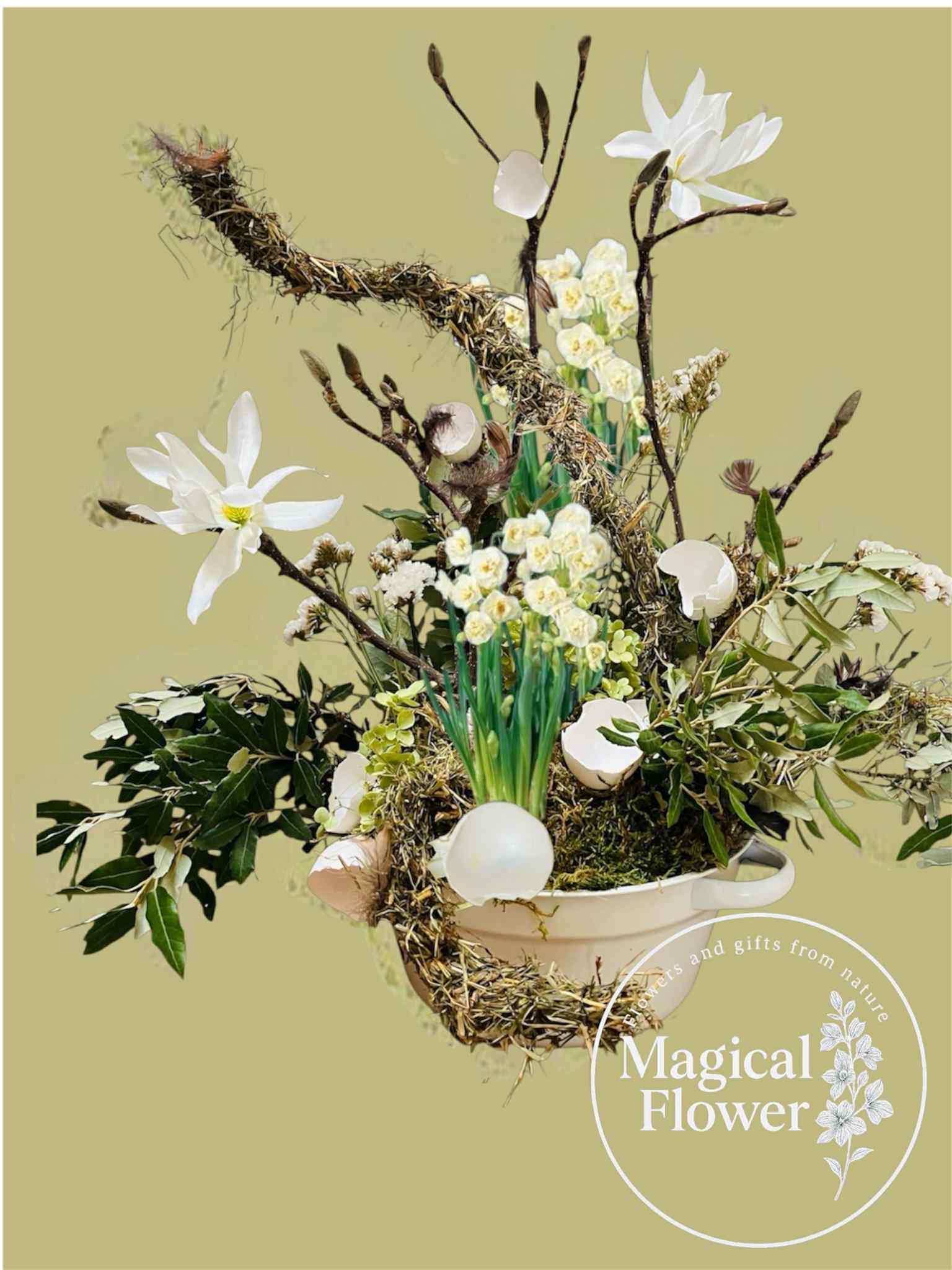 paasworkshop 2026| voorjaarsworkshop| workshop bloemschikken| blomestukje maken pasen| magical flower| bloemschikken pelt|bloemschikken eindhoven| vriendinnenuitje 