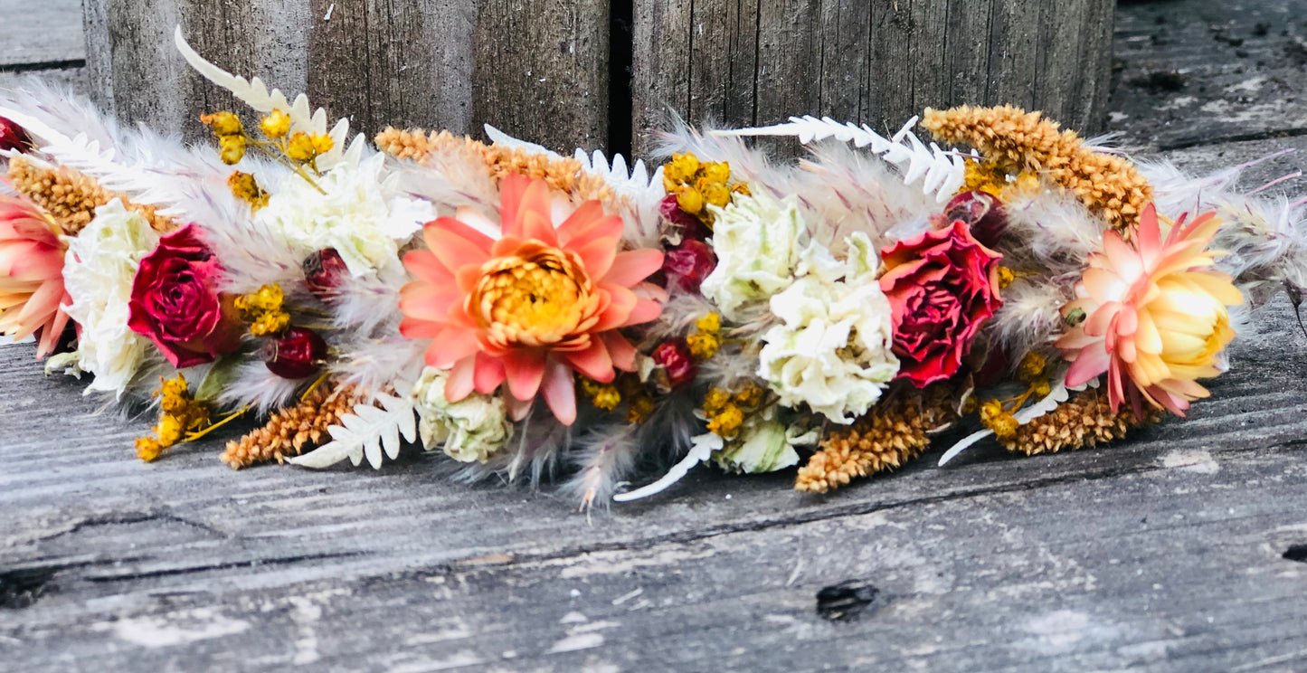 Haarbandje kindje|bloemen kroon kindje| bohemien haarbandje| bandje haar kindje| haarversiering kindje bruiloft| versiering haren bruiloft|magical flower