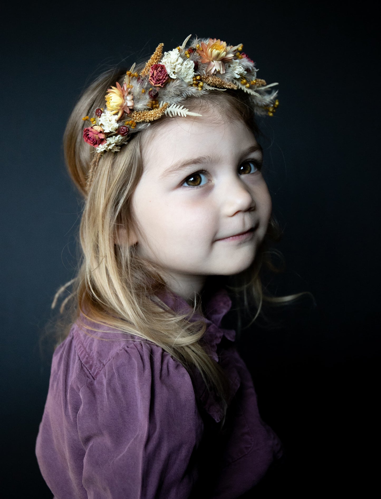 Haarbandje kindje|bloemen kroon kindje| bohemien haarbandje| bandje haar kindje| haarversiering kindje bruiloft| versiering haren bruiloft|magical flower